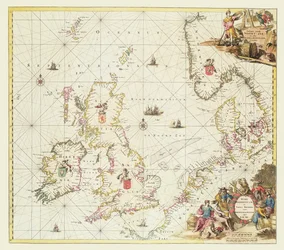 Carte de la mer du Nord, c.1675